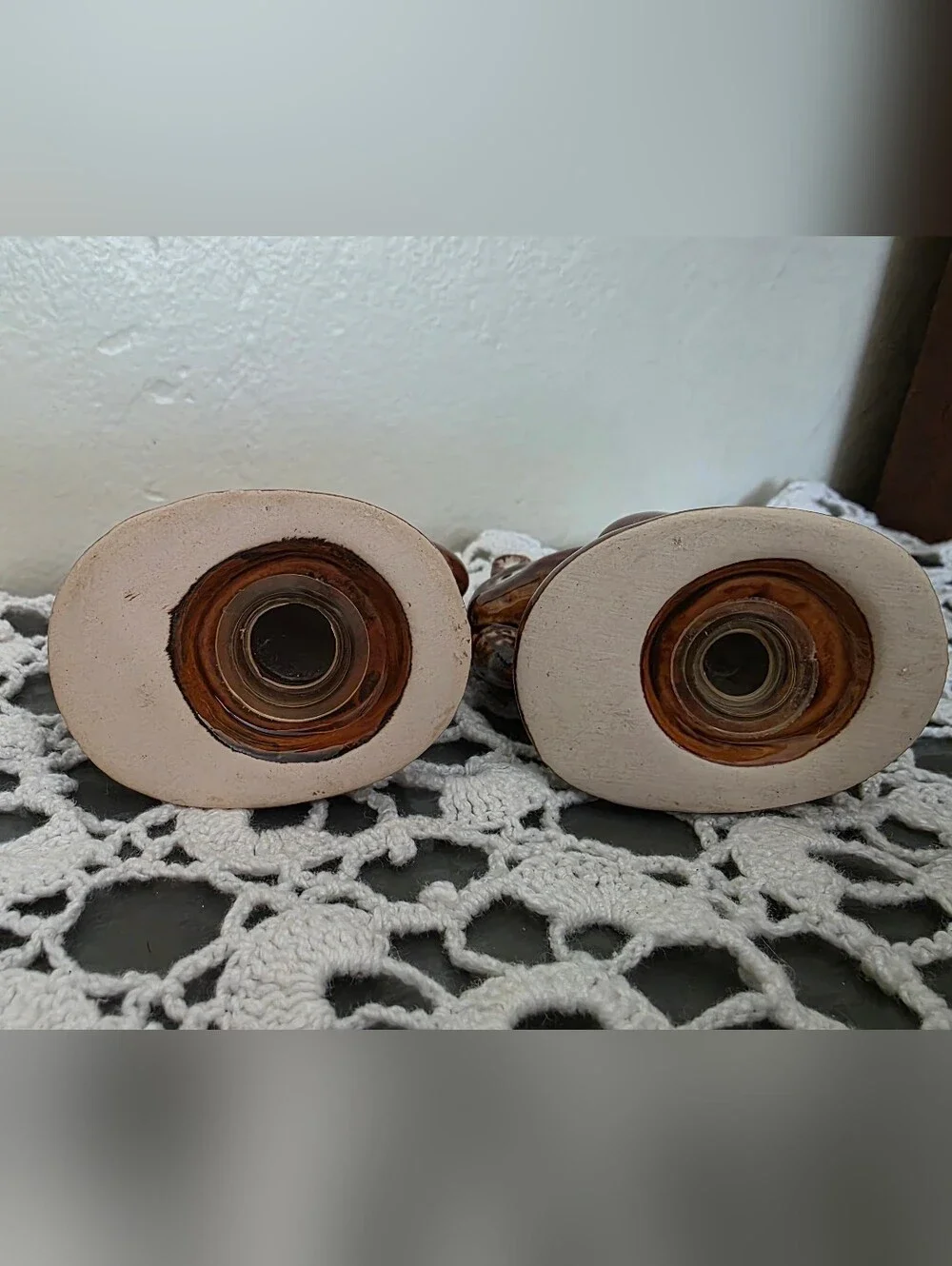 Brown Ceramic Squirrel Salt and Pepper Shaker Set